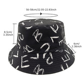 Love Letter Pattern Digital Printing Bucket Hat - PULSE MART