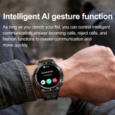 MAX18 Men Smartwatch AMOLED1.43inch Big Screen BT Calls Gesture Control AI Voice Sports Smart Watch Men - PULSE MART