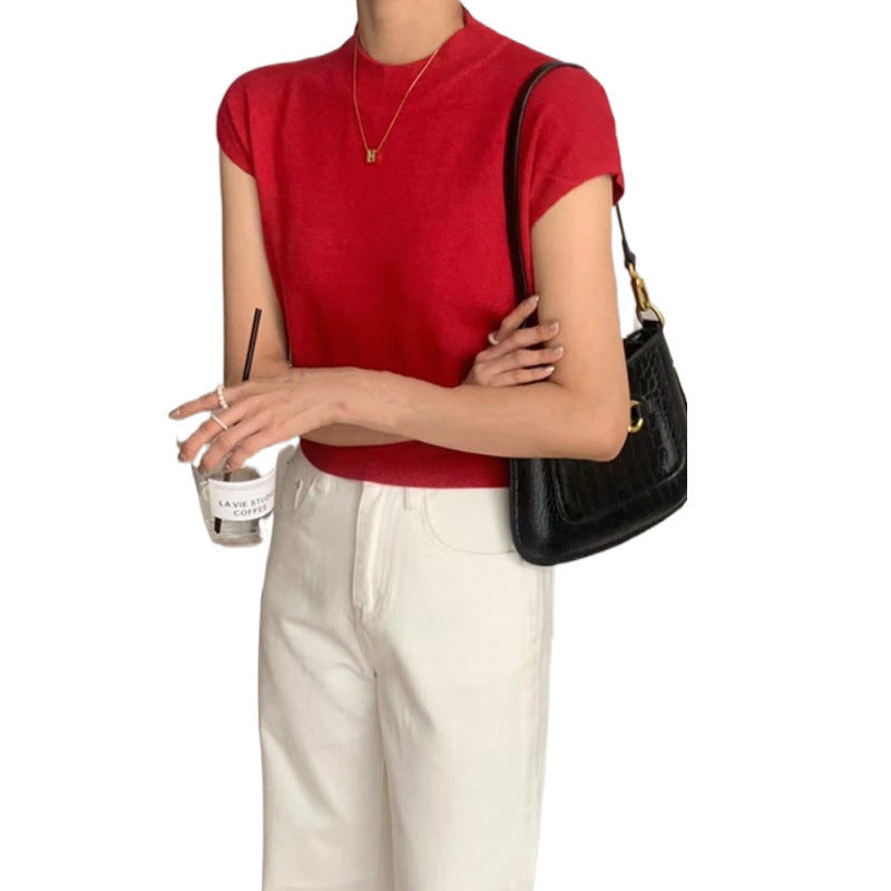 Sleeveless Loose Short Waist Bandage Dress Outer Wear Vest - PULSE MART