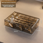 Ornament Dustproof Storage Box Anti-oxidation Ear Stud Necklace Jewelry Box - PULSE MART