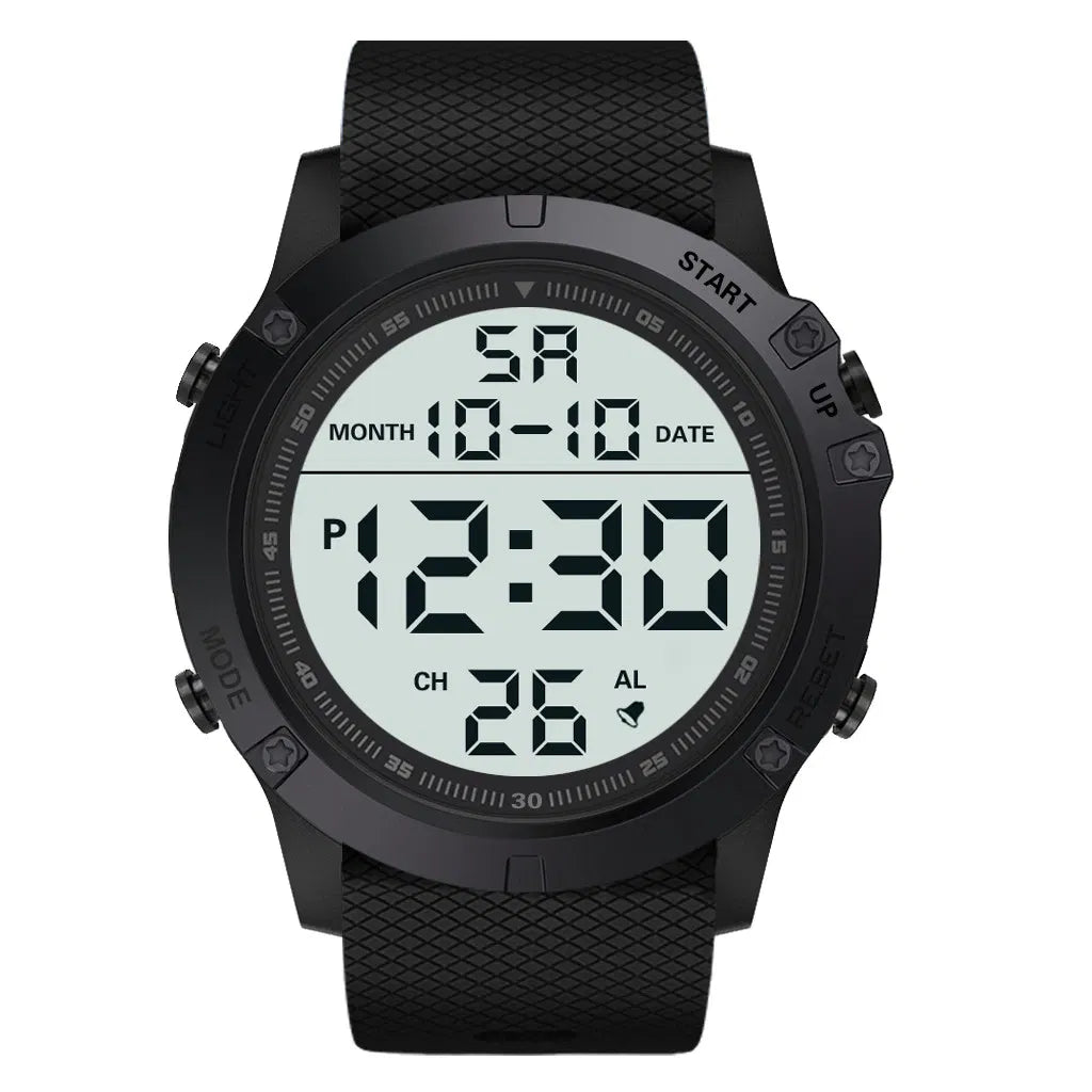 Waterproof Digital Sports Watch Military Tactical LED Backlight Wristwatch Men - PULSE MART