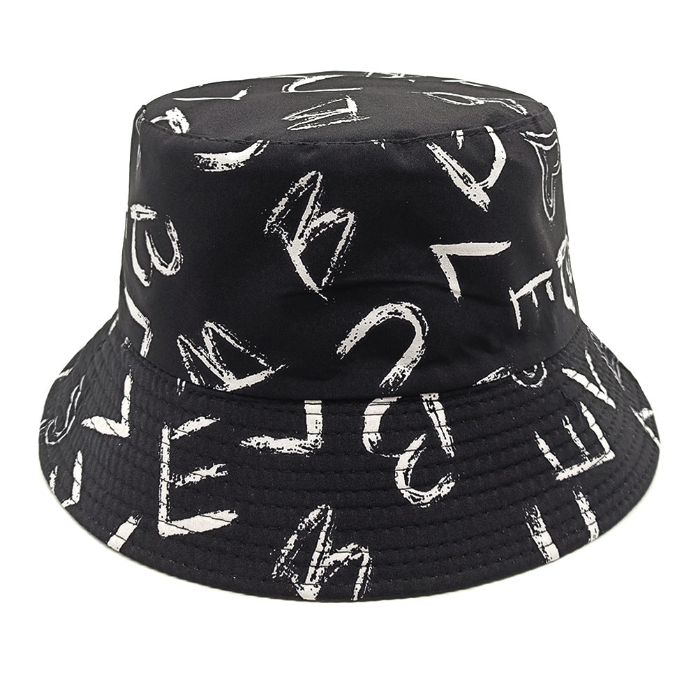 Love Letter Pattern Digital Printing Bucket Hat - PULSE MART