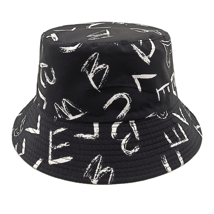 Love Letter Pattern Digital Printing Bucket Hat - PULSE MART